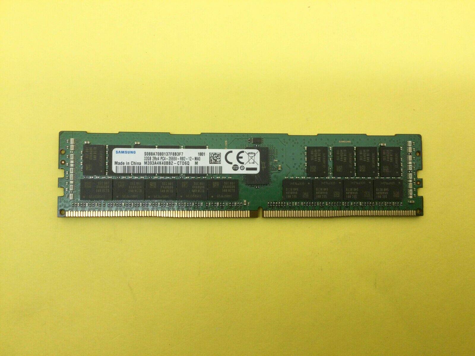三星 32G 2RX4 2666V ECC DDR4 服务器内存条 M393A4K40BB2-CTD