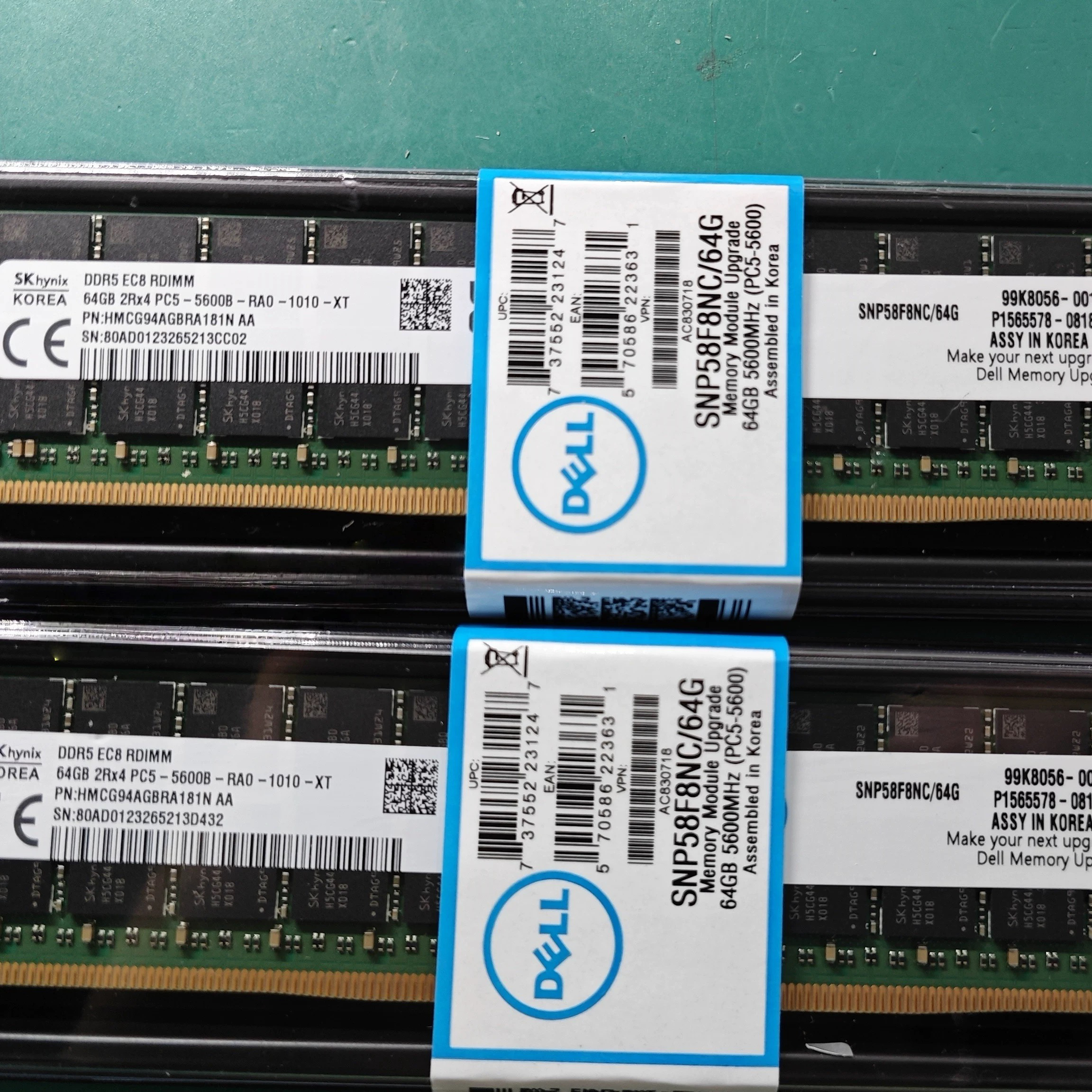 DELL戴尔 SNP58F8NC/64G 2RX4 PC5-5600RDIMM服务器内存AC830718