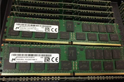 镁光16G 2RX4 PC4-2400T DDR4 服务器内存MTA36ASF2G72PZ-2G3B1IK