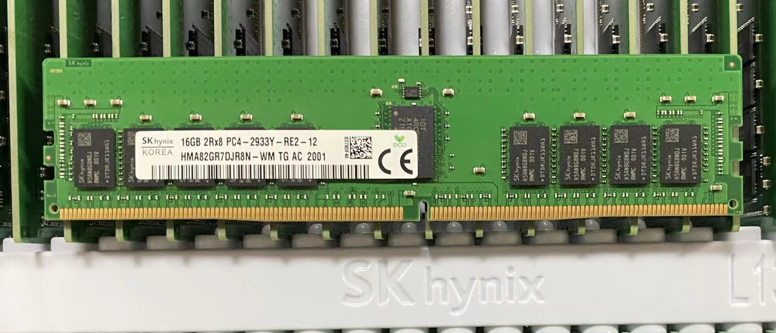 SK海力士现代16G 2RX8 PC4-2933Y ECC REG HMA82GR7CJR8N-WM 内存