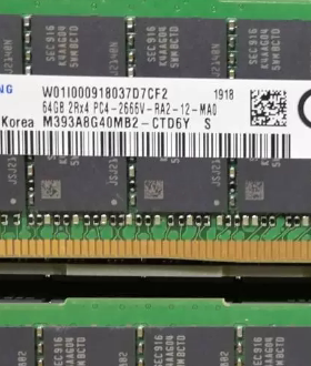 三星 64G DDR4 2RX4 2666V ECC REG服务器内存条M393A8G40MB2-CTD