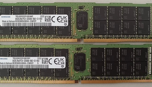 M393A8G40BB4-CWE 三星 64G 2RX4 PC4-3200AA ECC REG服务器内存