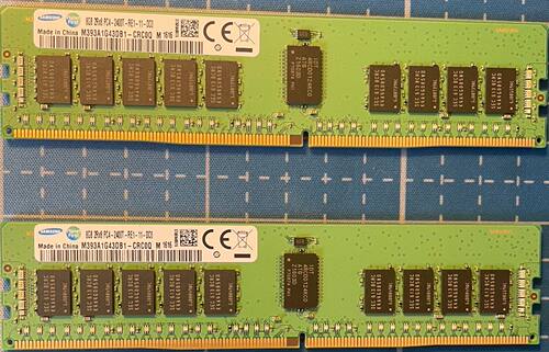 M393A1G43DB1-CRC0Q三星 8G 2RX8 PC4-2400T ECC REG 服务器内存