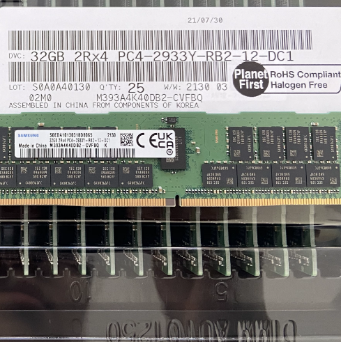 三星32G DDR4 2R*4 PC4-2933Y REG M393A4K40CB2-CVFBQ服务器内存