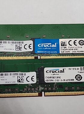 镁光 4G 1RX8 PC4-2400T-RDIMM 服务器内存 MTA9ASF51272PZ-2G3B1