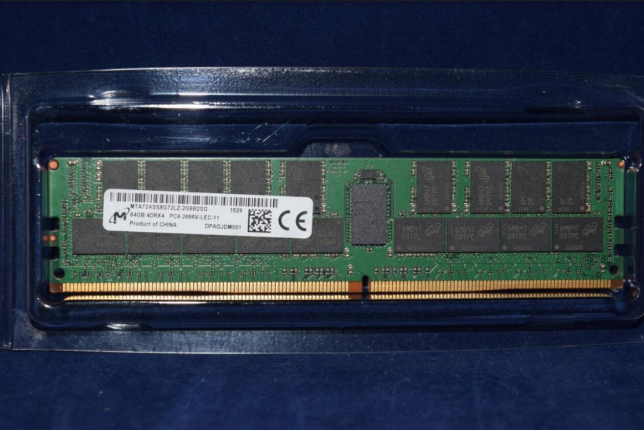 三星 镁光 MT 64G 4DRX4 PC4-2666V DDR4 2666 REG ECC服务器内存