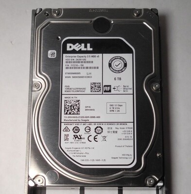 DELL R940 R740XD T440 T640服务器硬盘6T 7.2K 3.5 SAS 质保三年