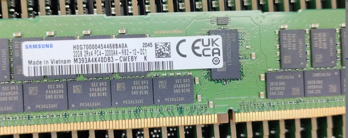 全新原装三星 32G 2RX4 PC4-3200AA DDR4内存 3200 REG ECC RDIMM