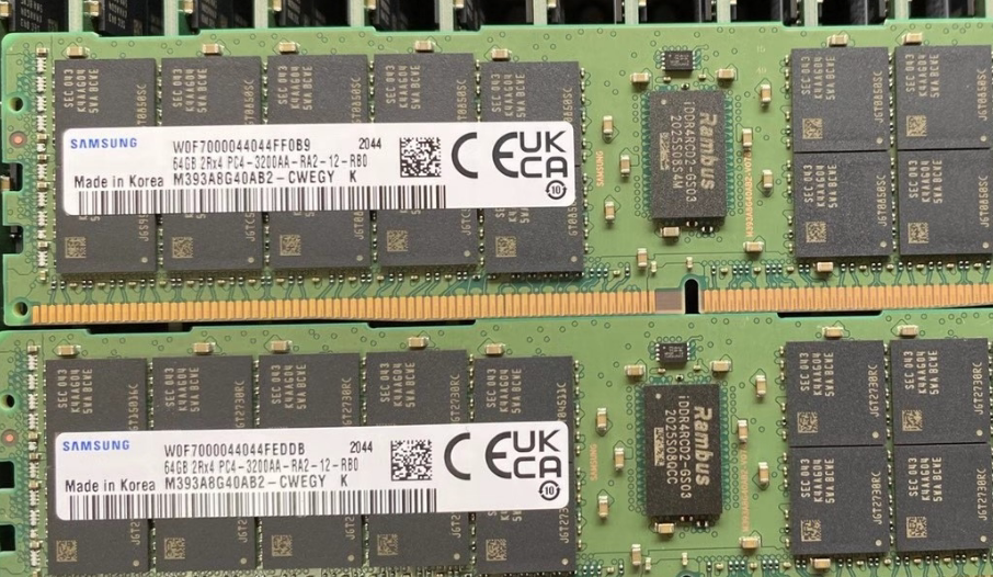 原装 三星 64G 2RX4 PC4-3200AA DDR4 ECC REG RDIMM 服务器内存