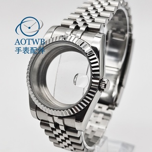 Miyota8215 ETA2824 36mm39mm手表改装 表壳银色狗牙表壳五铢NH35