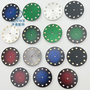 29mm表盘钻石刻度盘小表盘表针适合NH35 NH36机芯