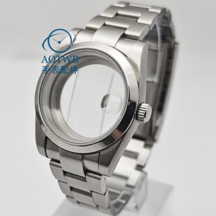 36/39mm磨砂壳身抛光上盖斜边表壳中沙带NH35 ETA2824 Miyota8215