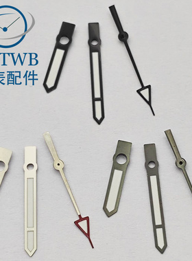 手表表针加高黑色枪色银色绿色夜光NH35 ETA2824 Miyota8215机芯