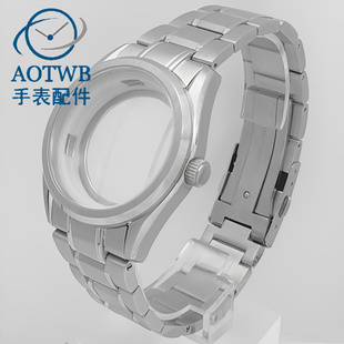 40mm表壳配件适合33mm表盘蓝宝石玻璃适合NH34 NH35 NH36机芯
