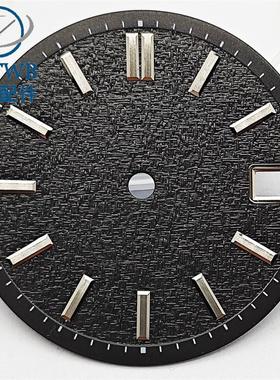 28.5mm黑色/白色/绿色/粉色日历窗表盘适合NH35 NH36机芯表盘