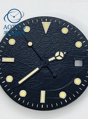 29.2mm黑色表盘夜光指针适合美优达8205/821A明珠DG 2813/3804机