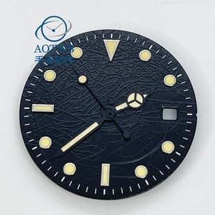 29.2mm黑色表盘夜光指针适合美优达8205/821A明珠DG 2813/3804机