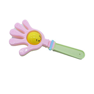 笑脸手拍 鼓舞士气鼓掌拍  幼儿园节奏棒 带铃小号拍拍手2016