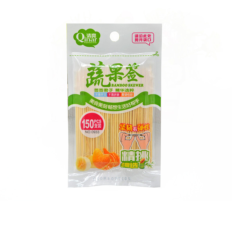 Clear 0933 Fruits and vegetables sign KTV bar Bamboo Toothpick lengthen Single head Toothpick 10cm Fruit sign 150 Sticksin the Family/Personal Cleaning Tools , Personal care cleaning appliances , Toothpick  category - from Buy2taobao.com to provide professional Taobao agent buy service
