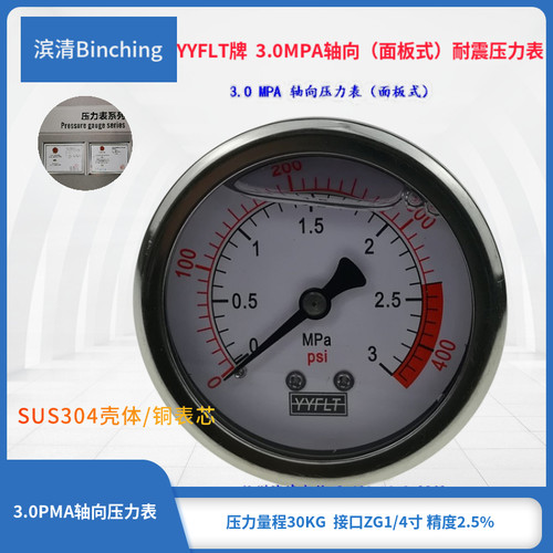 反渗透设备耐震压力表