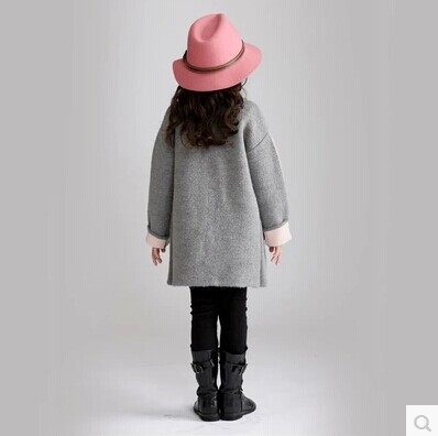 Manteau pour fille en cachemire - Ref 2161593 Image 3