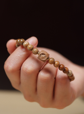 收藏级库克散珠菩提手串楼兰戈壁沙漠色库克佛珠念珠文玩礼品礼物