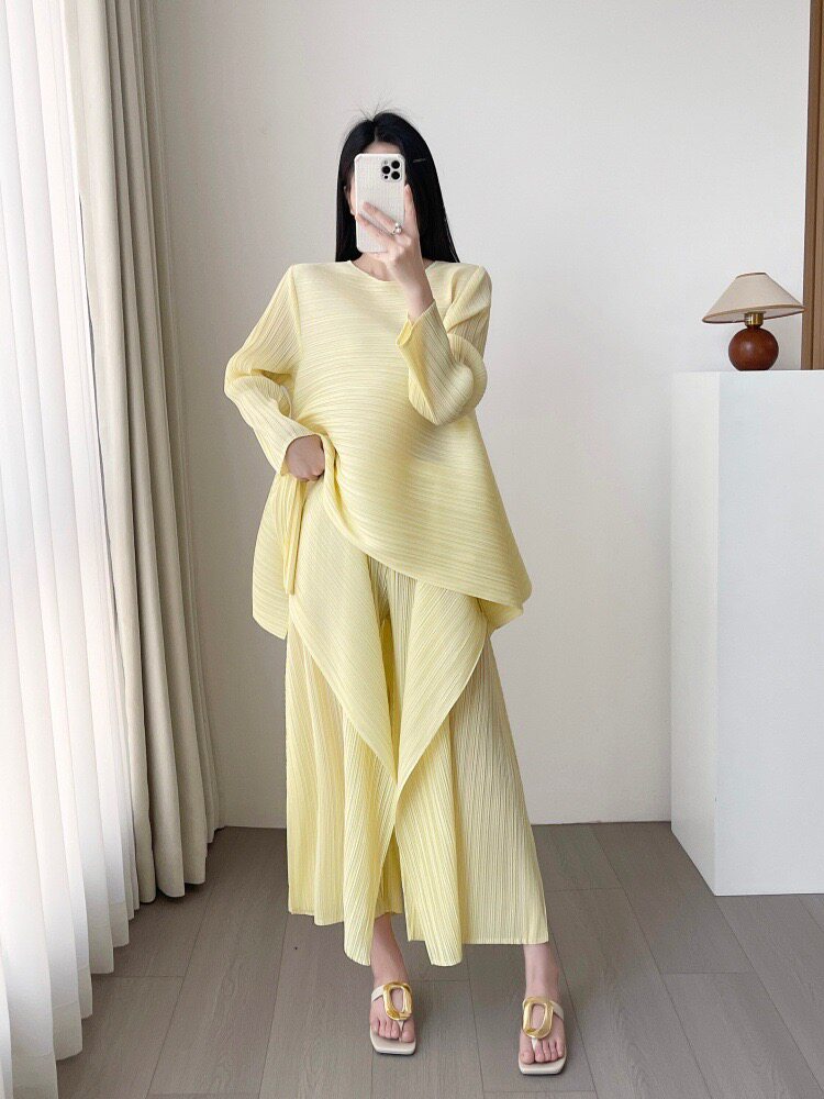 Josefine三宅26新款秋女装搭配整套上衣宽松阔腿裤套装两件套洋气