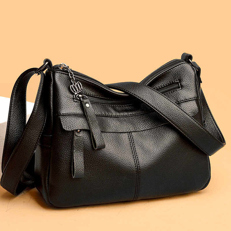 女包2025新款斜挎包时尚百搭多层休闲软皮女士中老年妈妈单肩女包,箱包皮具/热销女包/男包,通用款女包,淘宝优惠券,粉丝福利购,淘宝优惠卷