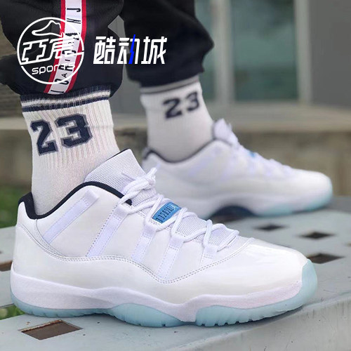 传奇蓝低帮男女AJ11休闲篮球鞋