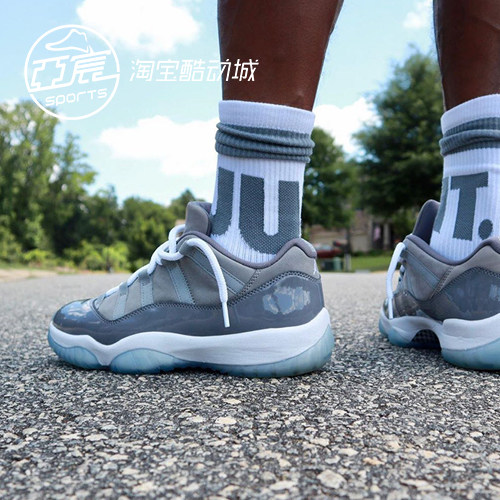 Air Jordan 11 Low Cool Grey AJ11酷灰低帮 篮球鞋 528895-003