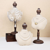 人像脖子项链展示架吊坠首饰架珠宝展示道具帽子饰品陈列展示架子