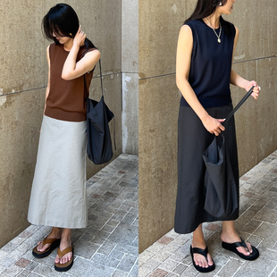 （2色) Plain Sight 日本进口 r*ow风A字简约半裙