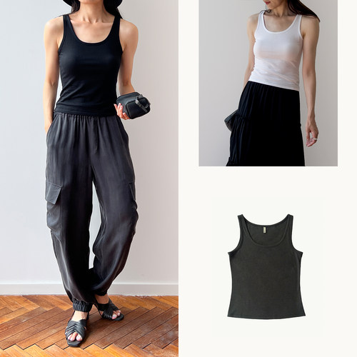 限时福利｜Plain Sight 黑色、白色、卡其绿色天竺棉基础款背心