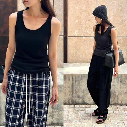 (2色)Plain Sight 基础必入 全羊毛弹力针织背心