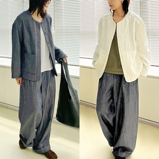 Plain 日本色织毛麻松弛老钱宽松外套 Sight