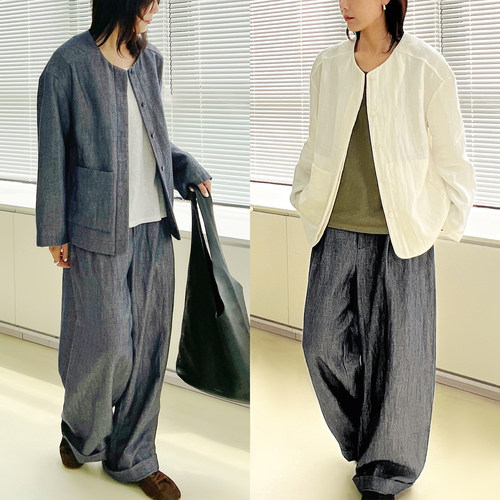 Plain Sight 日本色织毛麻松弛老钱宽松外套