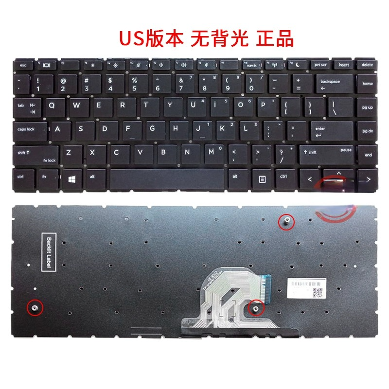 全新HP惠普440 G6 445R G7 键盘HSN-Q15C Q24C Q21战 66 PRO 14 G