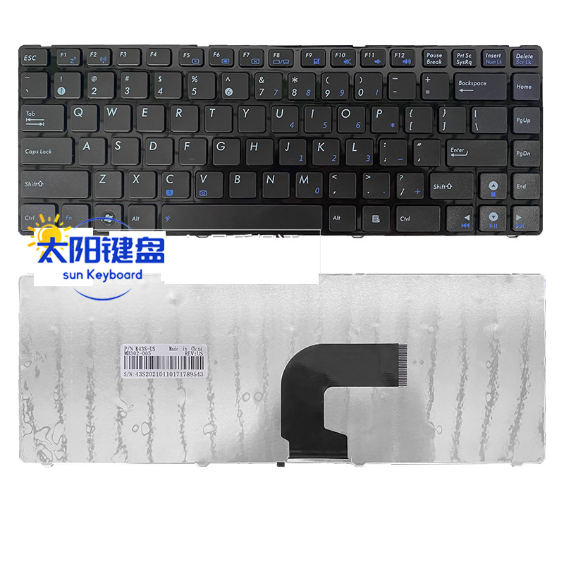 全新适用ASUS华硕 K43S A43S K43SJ K43SA A43SA键盘 弯排线