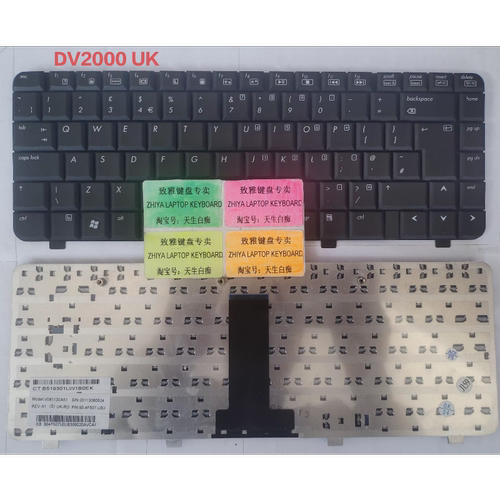 全新HP DV2000 DV2500 V3000 V3414  UK 大回车 键盘