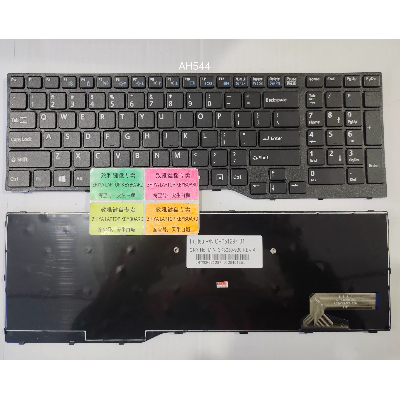 全新FUJITSU AH544 AH564 AH557 AH555 AH574 US  键盘 背面无膜