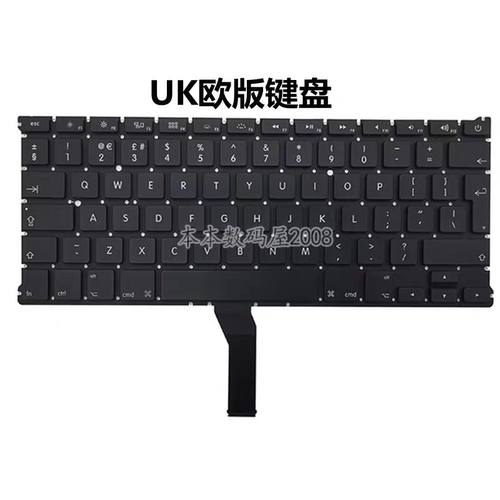 全新适用于苹果Macbook Air A1369 A1466键盘UK大回车