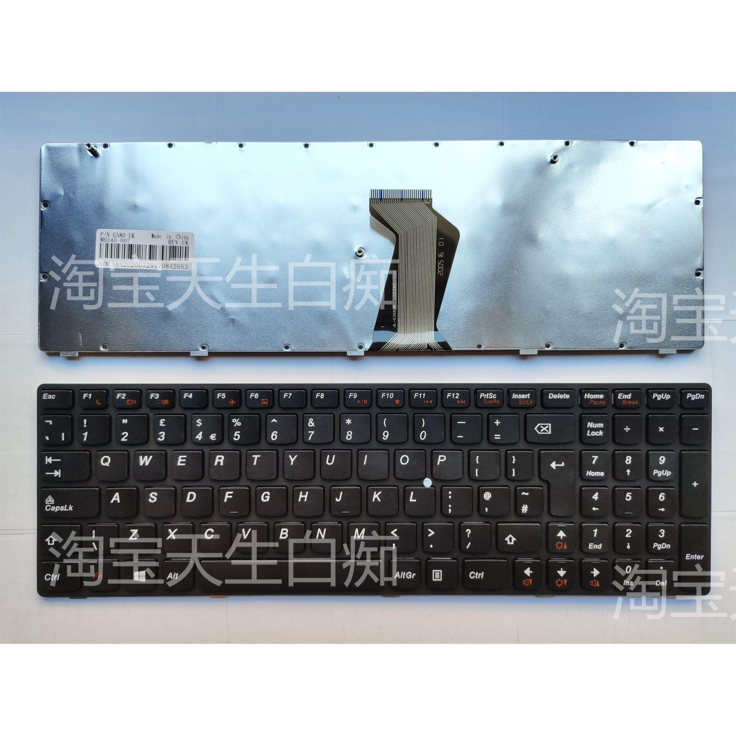 全新LENOVO G580 G585 Z580A Z585 UK 键盘