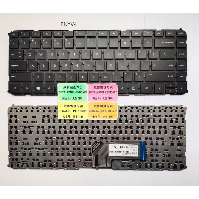 全新HP ENVY4 ENVY4-1000 1008 11128 1247 1005 无框 US  键盘
