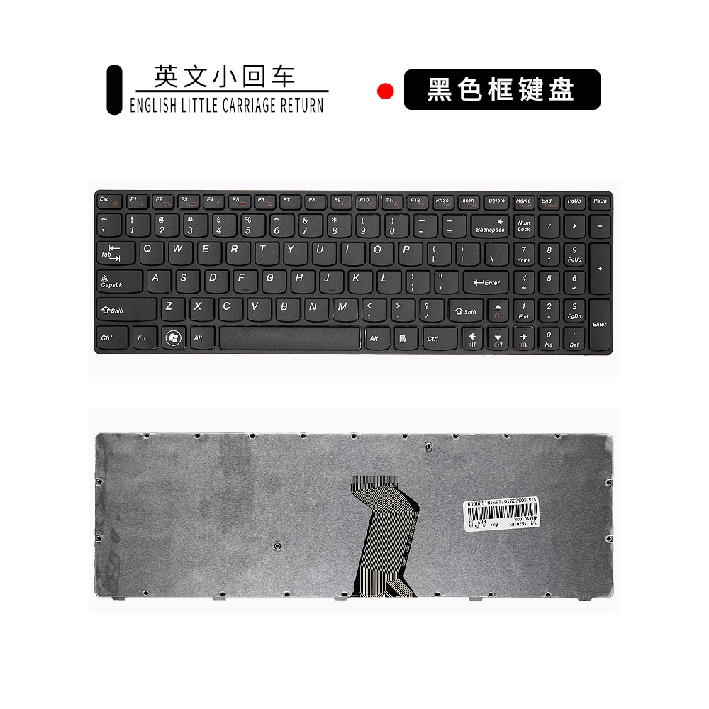 适用LENOVO联想Y570 Y570N Y570I Y570A Y570P笔记本键盘