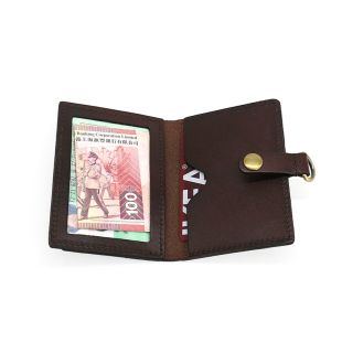 日韩原创植鞣革零钱包男头层牛皮驾驶证包卡包挂脖绳工牌门禁卡套