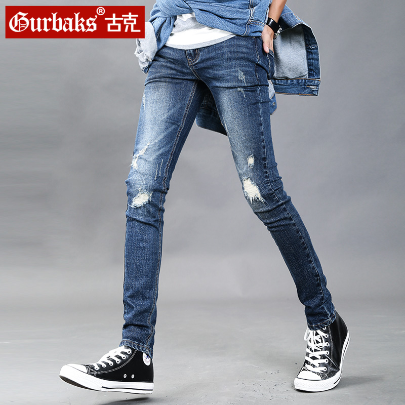 Jeans pour jeunesse pieds Slim GURBAKS en coton pour Quatre saisons - Ref 1485774 Image 2