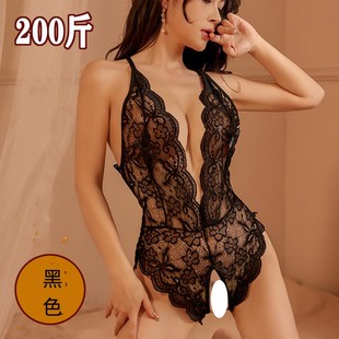 约会战袍大码性感内衣女200斤大尺度禁欲系2025新款情调连体免脱