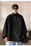 W01P40华夫格立领半拉链卫衣男ins小众设计感金属拉链宽松套头秋，男装卫衣，星座218-1（原230）