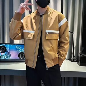 J8020P70外套男春秋新款韩版潮流社会人精神小伙帅气夹克网红百搭图片