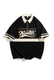 美式polo衫男短袖夏季潮牌休闲翻领t恤男高级感青年半袖上衣服，男装T恤，星座218-1（原230）